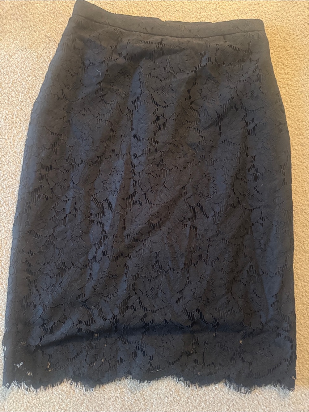 Jcrew lace skirt lined